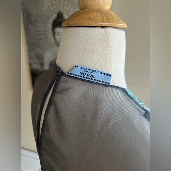 Prada embellished sheer top size 38 (Europe) or S/4 American - Picture 7 of 8